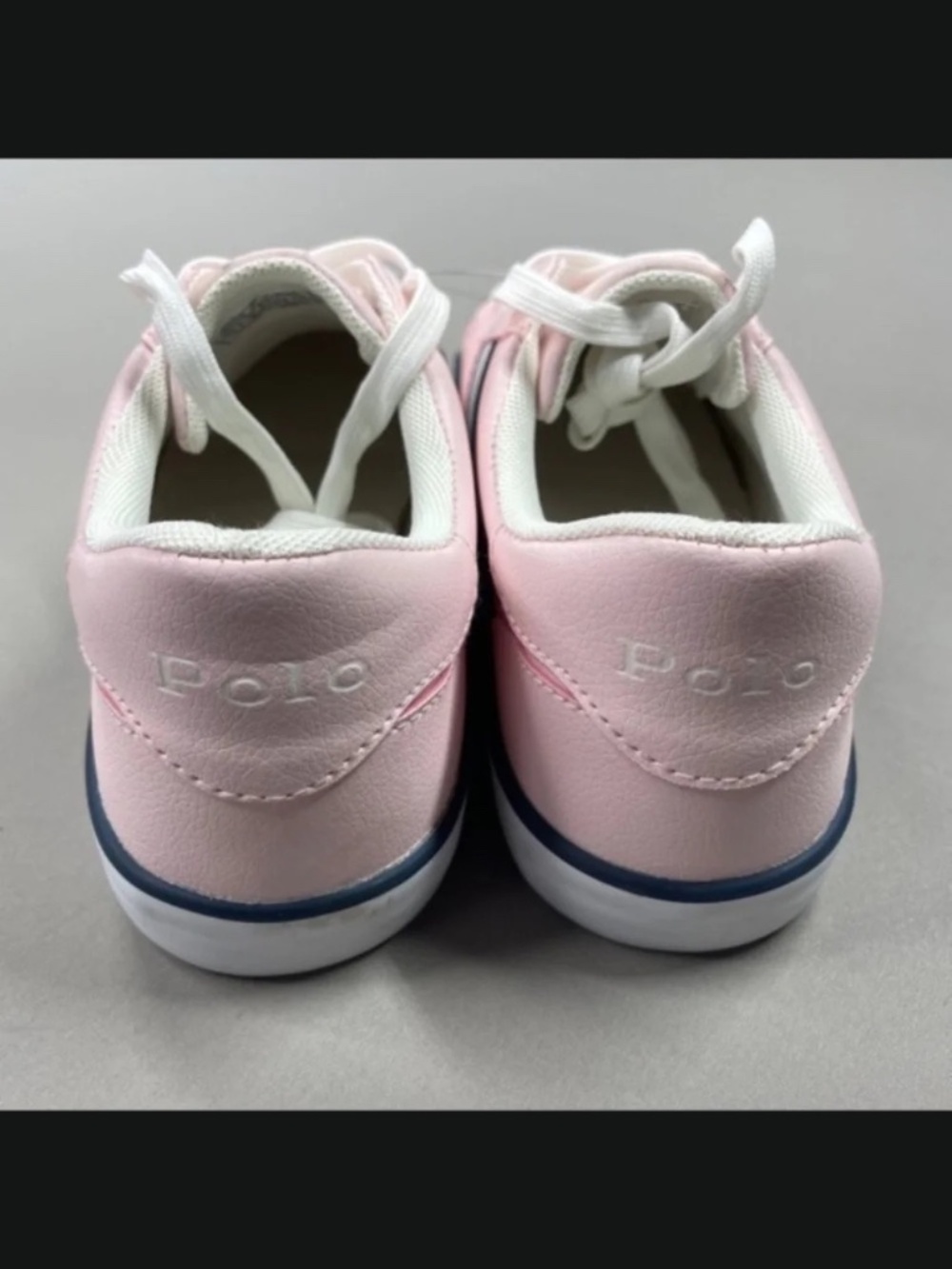 NEW Polo Ralph Lauren Shoes Womens 5.5 pink leather sneaker preppy casual - Picture 5 of 9